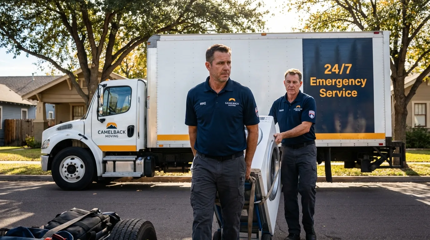 CamelBack Moving crew loading furniture in Santa Ynez, CA